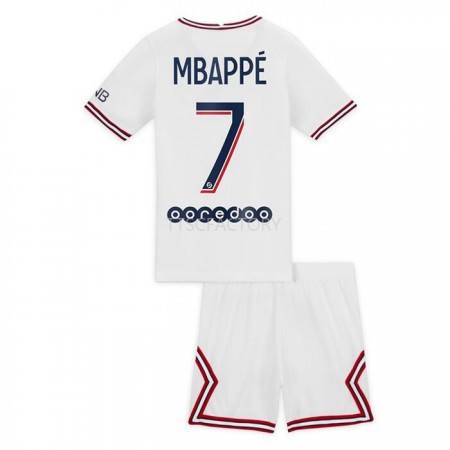 Paris Saint-Germain Kylian Mbappé 7 Kinder Fourth Trikotsatz 2021/22 Kurzarm (+ Kurze Hosen)
